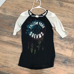 Follow your Dreams 3/4 length tee